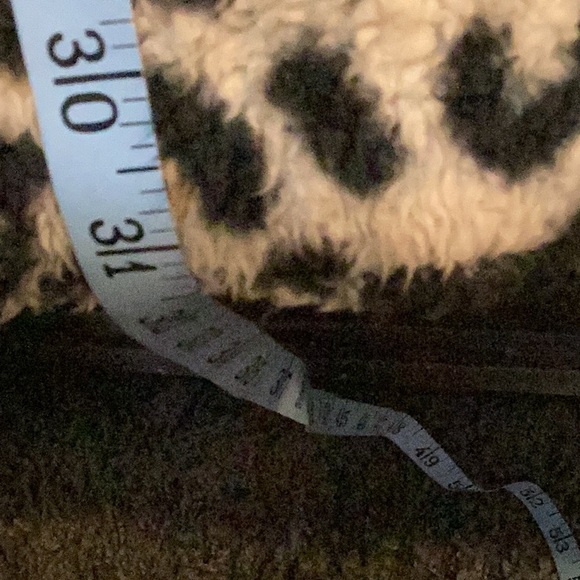 Hem & Thread Black and tan leopard hoodie cardigan jacket coat - Picture 10 of 10